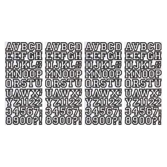 Black Letterman Alphabet Stickers by Recollections™